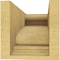 Ekena Millwork 6"W x 12"D x 6"H Wide Scroll Rough Cedar Woodgrain TimberThane Corbel, Primed Tan CORUR06X12X06SCRRCPR - alternate 6